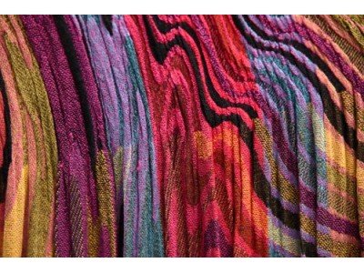 Viscose boho, casual sjaal voor onder een jas, paars, roze, blauw, oranje en rood