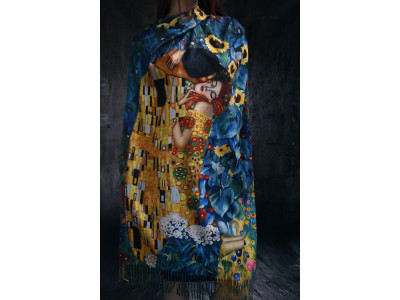 Kiss in the garden van Gustav Klimt, warme sjaal